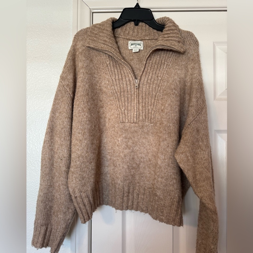 Abercrombie quarter zip sweater